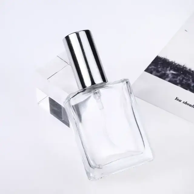 Square Glass Perfume Spray Bottles view 2
