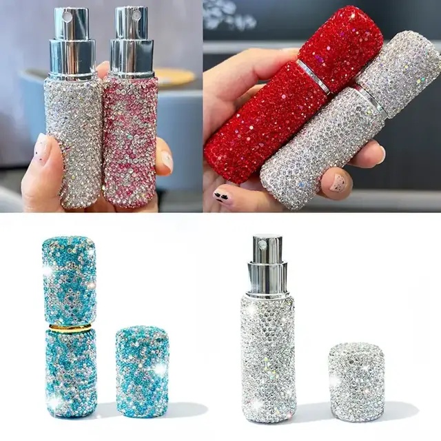 Diamond-Shaped Perfume Spray Bottles view 2