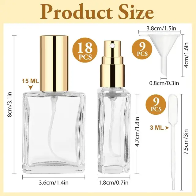 Glass Perfume Spray Bottles view 2