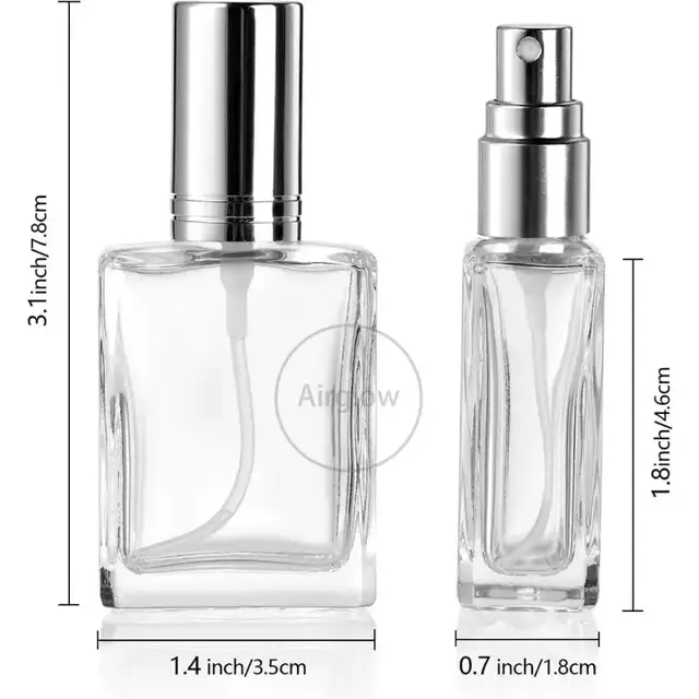 Glass fine-mist perfume bottles view 2