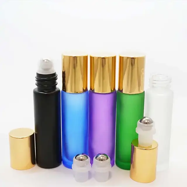 Frosted Glass Roll-On Bottles