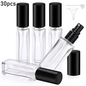 Square Glass Perfume Spray Bottles