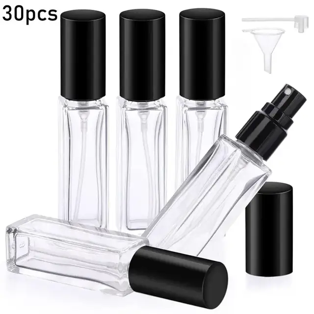 Square Glass Perfume Spray Bottles