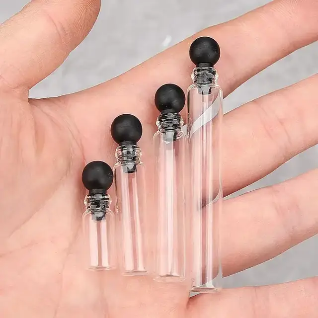 Mini glass sample vials view 2