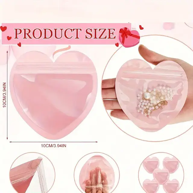 Heart-Shaped Storage Pouches view 2