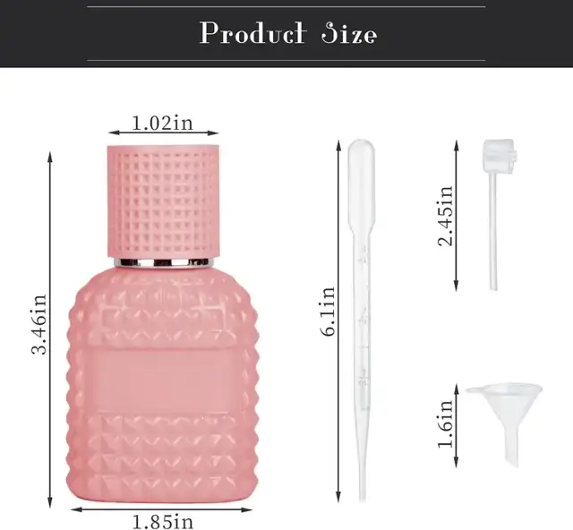 Glass Perfume Spray Bottles view 2