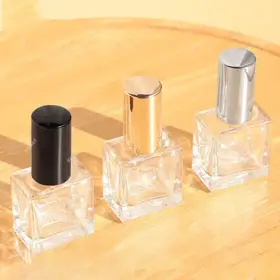 Square Glass Perfume Spray Bottles view 1