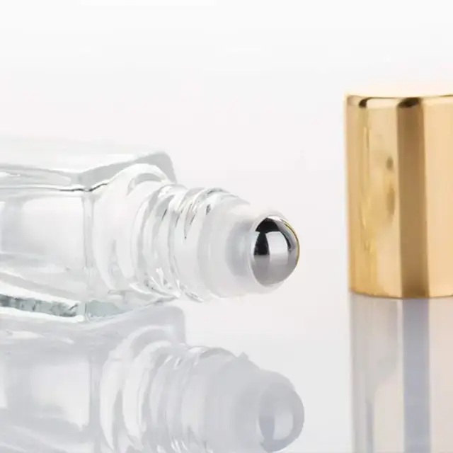 Square Glass Roll-On Bottles view 2