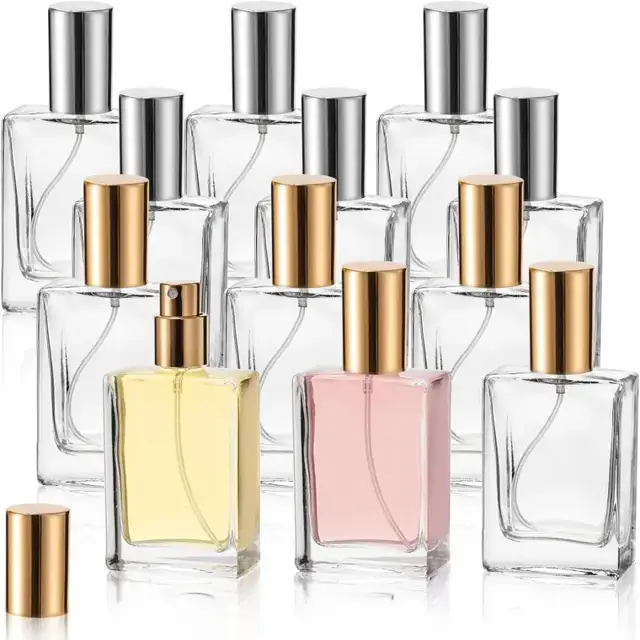 Square Glass Perfume Spray Bottles