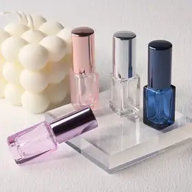 Square Glass Perfume Spray Bottles view 1