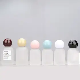 Frosted Square Glass Perfume Spray Bottles view 1