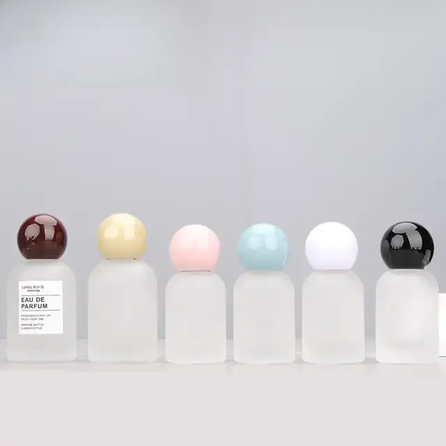 Frosted Square Glass Perfume Spray Bottles