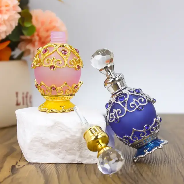 Diamond-Shaped Glass Perfume Bottles view 2