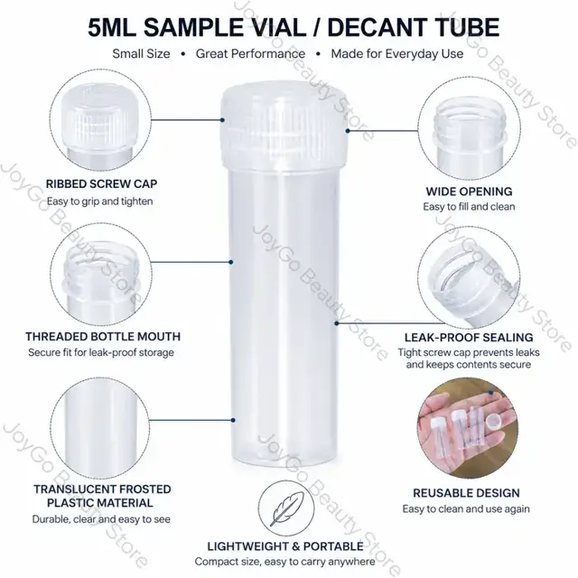 Plastic Sample Vials view 2