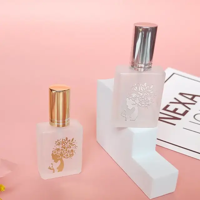 Frosted Glass Perfume Spray Bottles view 2