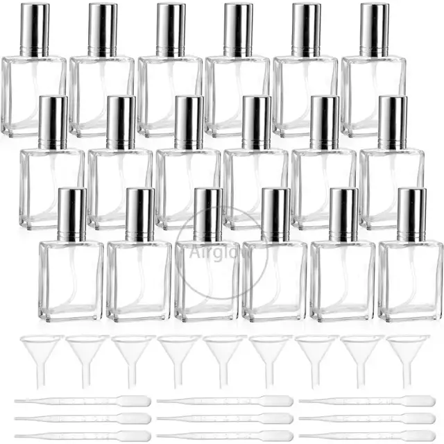 Glass fine-mist perfume bottles