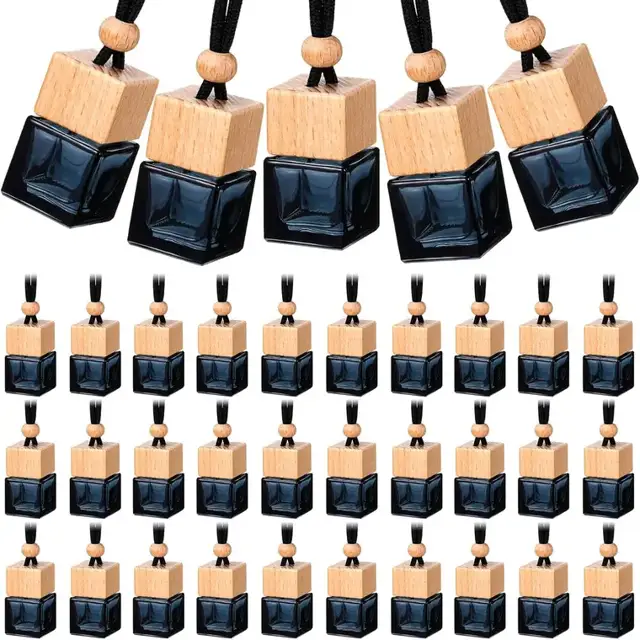 Square Glass Hanging Diffuser Bottles
