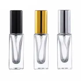Square Glass Perfume Spray Bottles view 1
