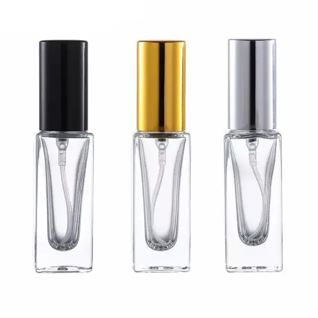 Square Glass Perfume Spray Bottles