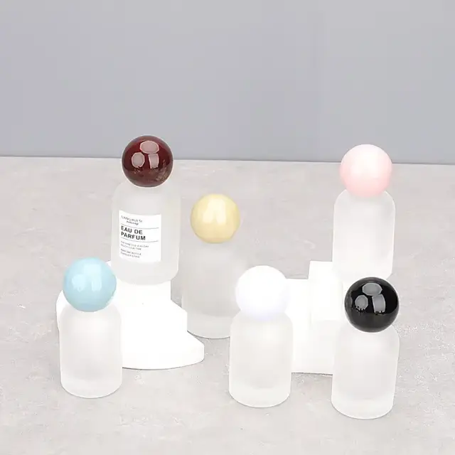 Frosted Square Glass Perfume Spray Bottles view 2