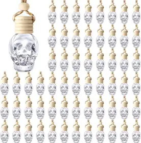 Skull-Shaped Glass Hanging Diffuser Bottles view 1
