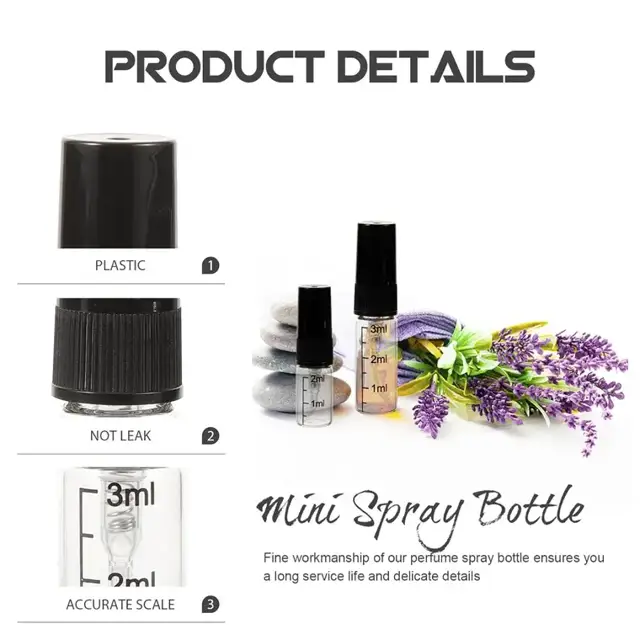 Glass Sample Spray Bottles view 3