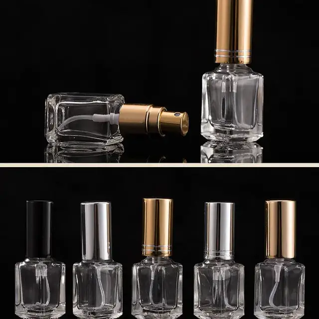 Square Glass Perfume Spray Bottles view 5