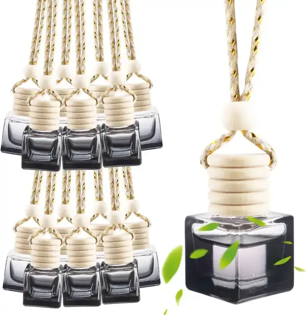Square Glass Hanging Diffuser Bottles