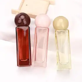 Square Glass Perfume Spray Bottles view 1