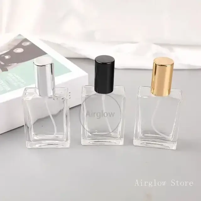 Frosted Square Glass Perfume Spray Bottles view 2