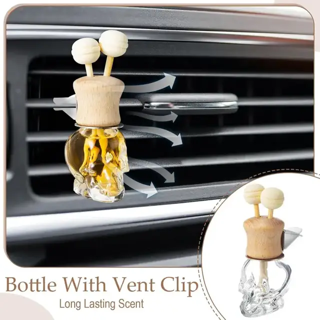 Skull-Shaped Glass Hanging Diffuser Bottles view 2