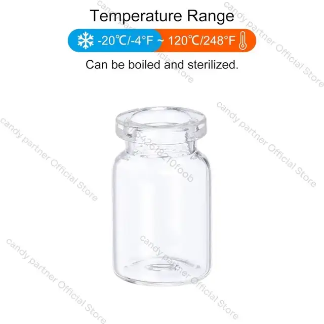 Glass Sample Vials with Stoppers view 4