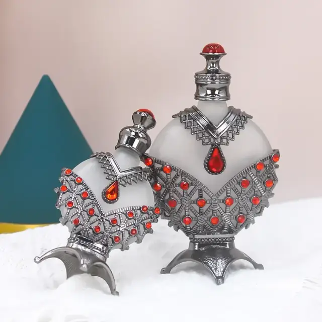 Diamond-Shaped Glass Perfume Bottles view 2