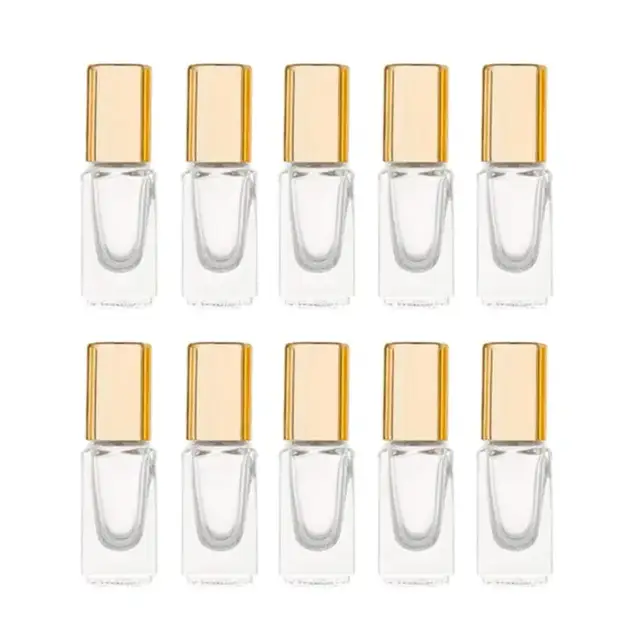 Square Glass Roll-On Bottles