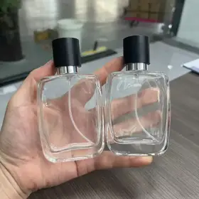 Square Glass Perfume Spray Bottles view 1