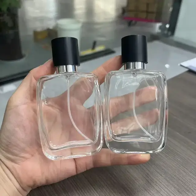 Square Glass Perfume Spray Bottles