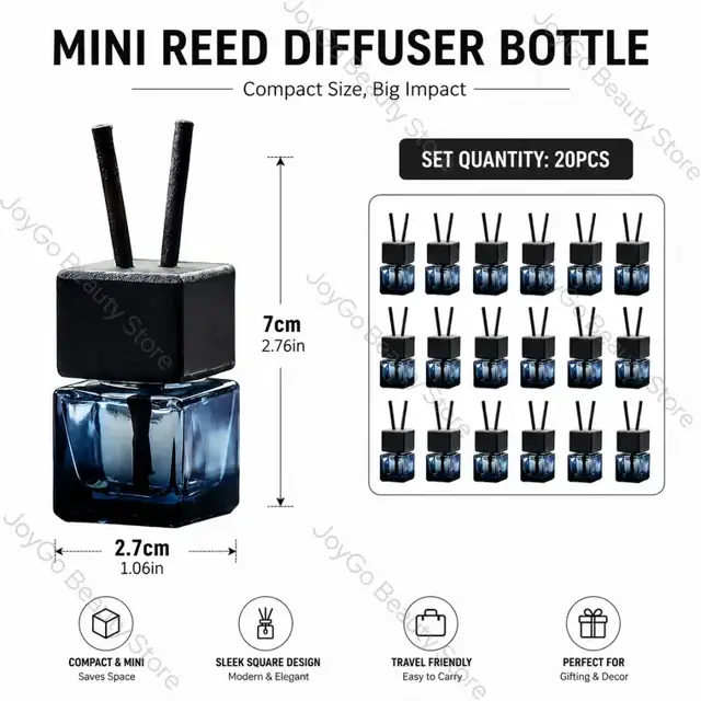 Gradient Glass Hanging Diffuser Bottles view 2