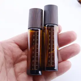 Amber Glass Roll-On Bottles view 1