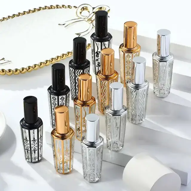 Empty perfume spray bottles