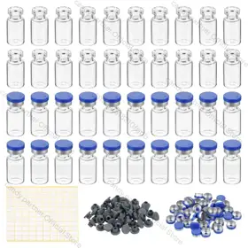 Glass Sample Vials with Stoppers