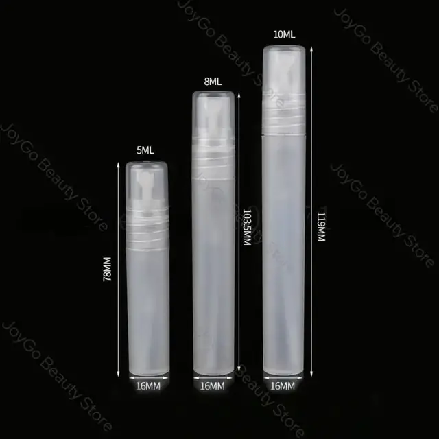 Frosted Plastic Sample Spray Bottles view 2