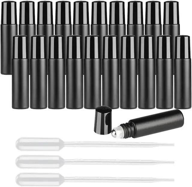 Frosted Glass Roll-On Bottles