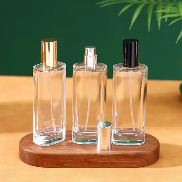 Square Glass Perfume Spray Bottles view 2