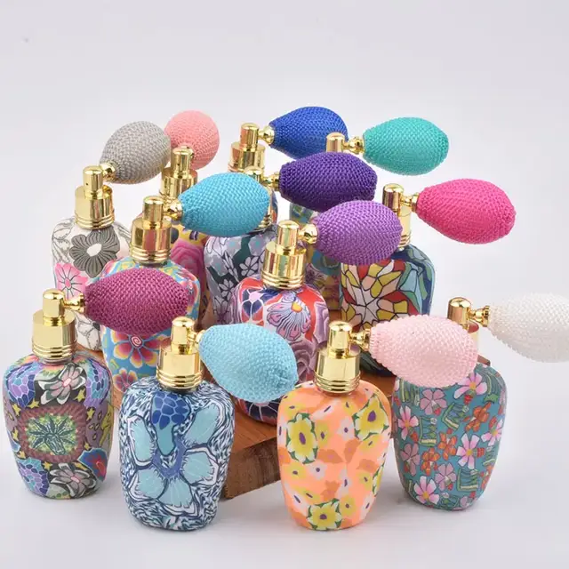 Empty perfume spray bottles
