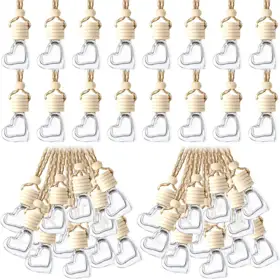 Heart-Shaped Glass Hanging Diffuser Bottles view 1