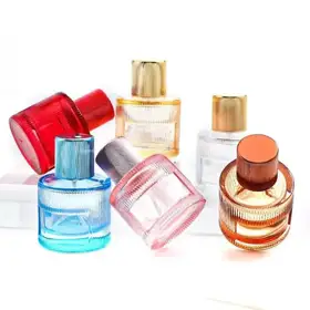 Color glass perfume bottles