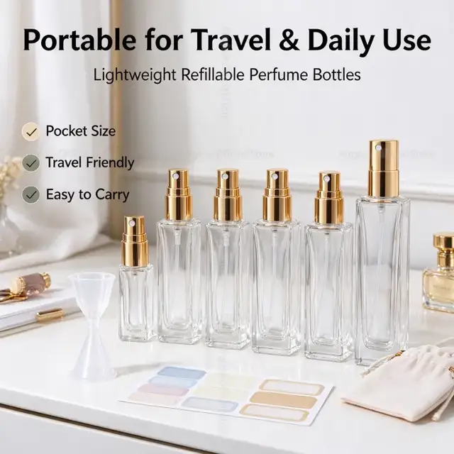 Glass Perfume Spray Bottles view 4