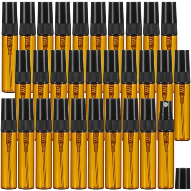 Amber Glass Sample Spray Bottles