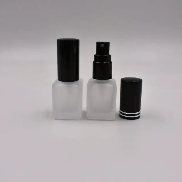 Frosted Square Glass Sample Spray Bottles view 2