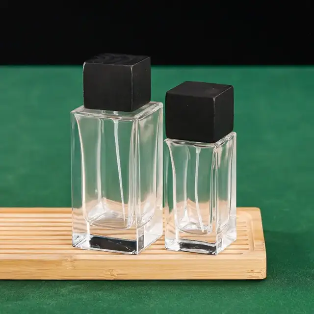 Square Glass Perfume Spray Bottles view 4